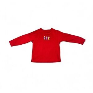 Vintage Sweater Save The Children Sweater 5/6 Red Fleece